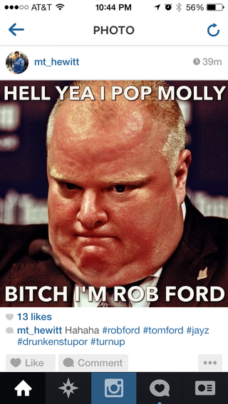 Illustration for article titled My brother keeps sending me these Rob Ford memes...